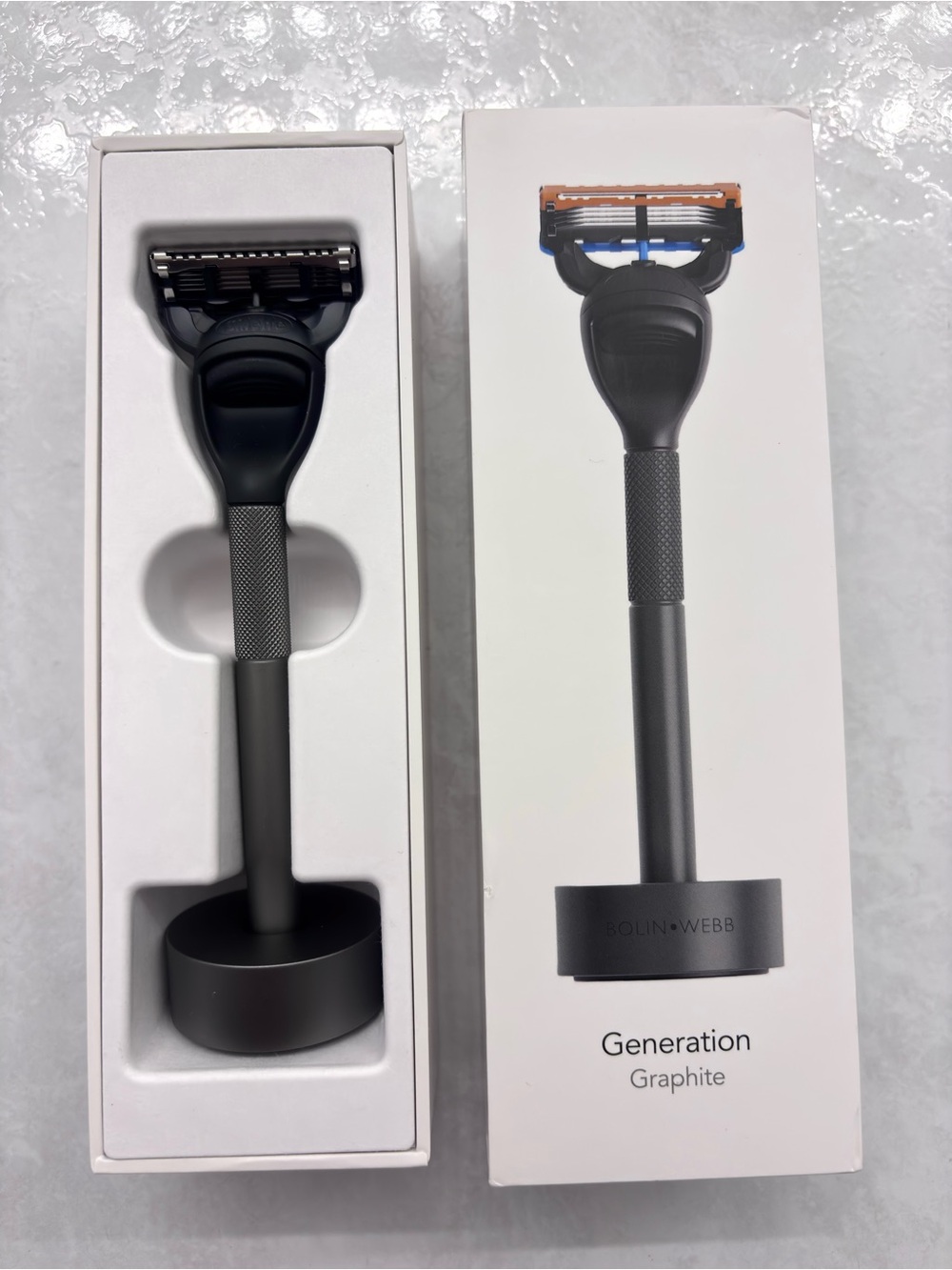 Bolin Webb Generation Razor and Stand in Graphite - Picture 2 of 4
